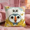 Cute Anime PPuffin Rock Cushion Cover Premium Comfort Reversible Pillow Cove Two In One Design For Any Room  Car Interior