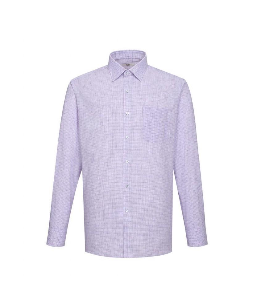 Dagseusyeocheu Linen Blend Micro Check Shirt_Dls3Shdl121R1