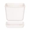 Plastic Square Planter Pot With Drainage Holes For Indoor Gardening