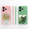 Case For Oppo Reno 15 Pro Mini 15C 15F Cute Panda Liquid Silicone High Quality Phone Back Cover For Oppo Reno15 Couple Funda
