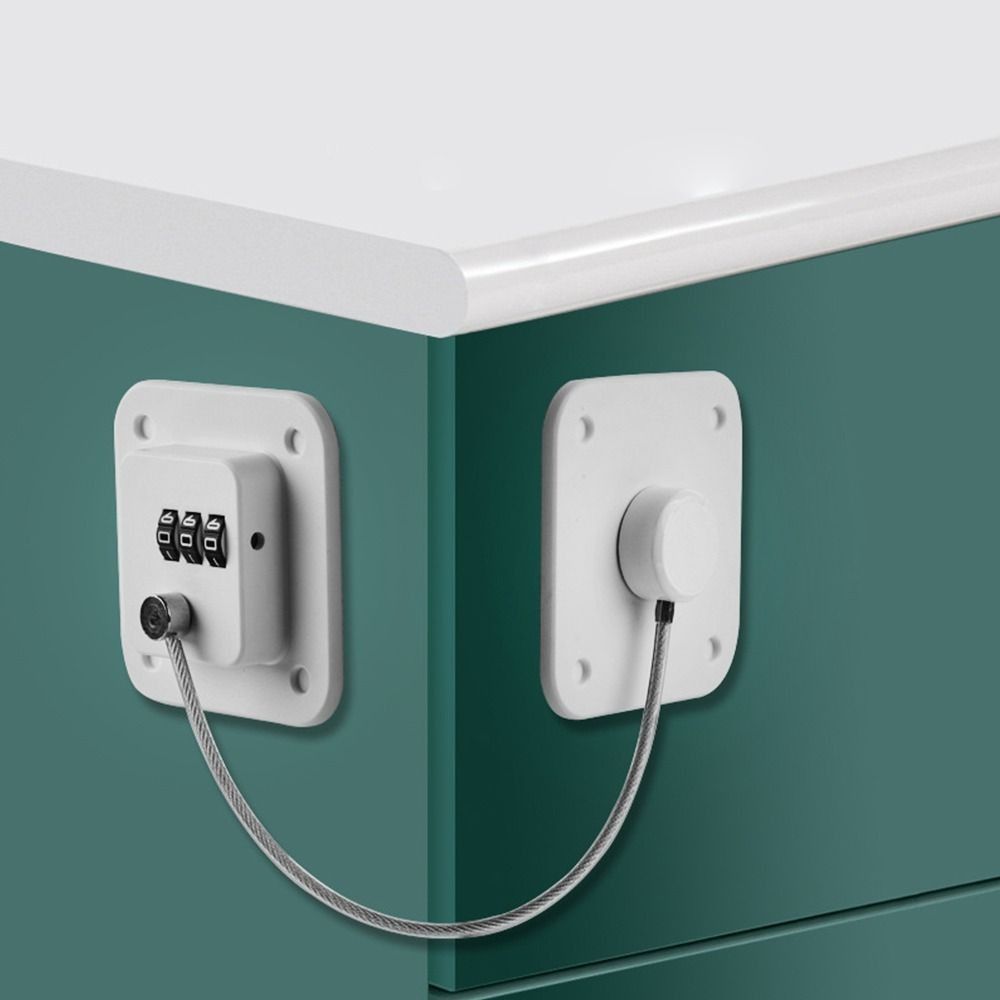 No Drilling Refrigerator Door Coded Lock Adjustable Cabinet Lock  for Home