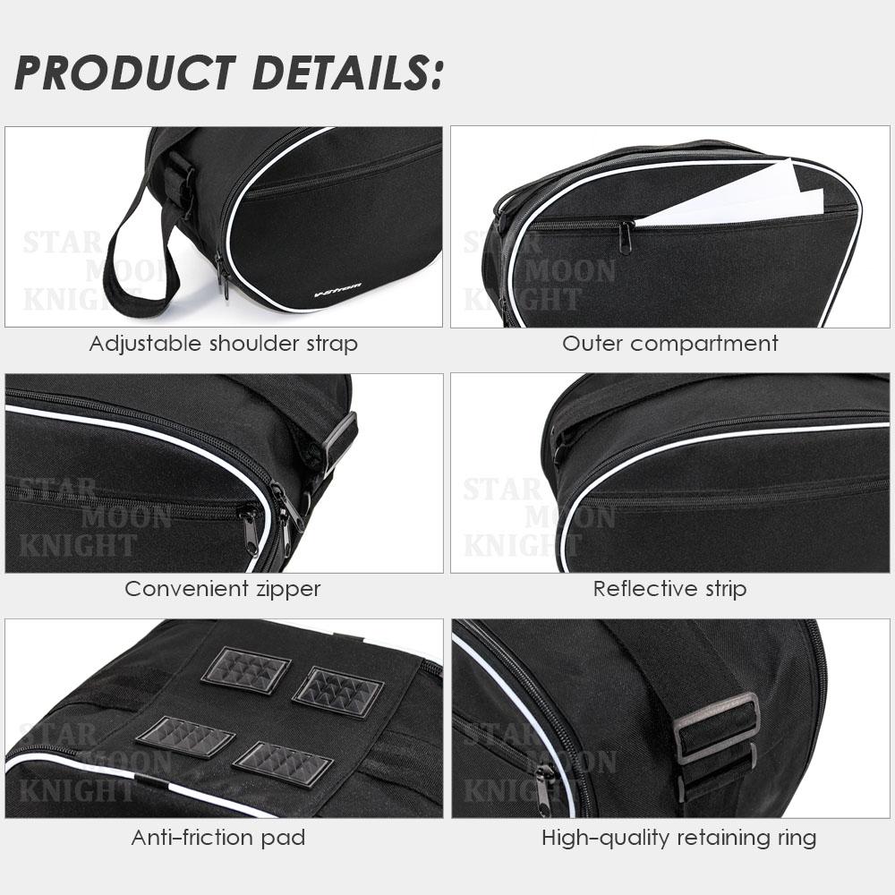 Motorcycle Luggage Bags Expandable Inner Bags Black Trunk Inner Bags For SUZUKI V-STROM DL1000 DL 1000 V Strom DL650