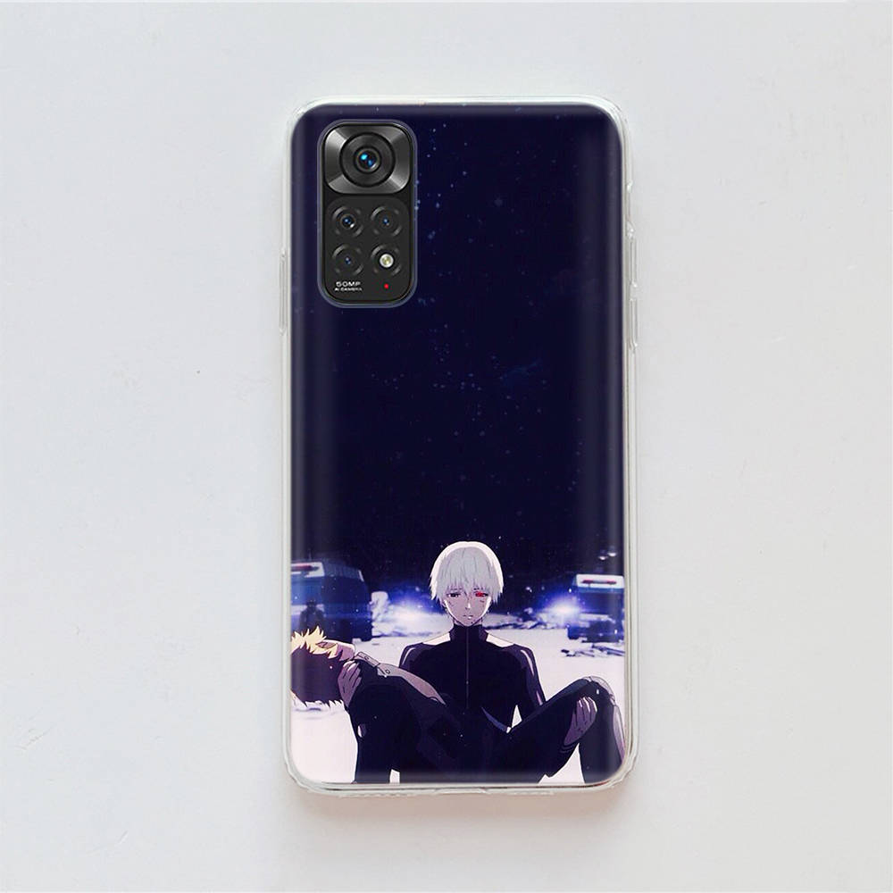 

Чехол DT24 Tokyo Ghoul Anime для Samsung A04 A14 A23 A34 A54 M23 M33 M52 M53 Realme 10 9 C30S C35 C55 VIVO Y02S Y21 Y33S Y51 X80 Pro Прозрачный чехол Samsung A04 гагат