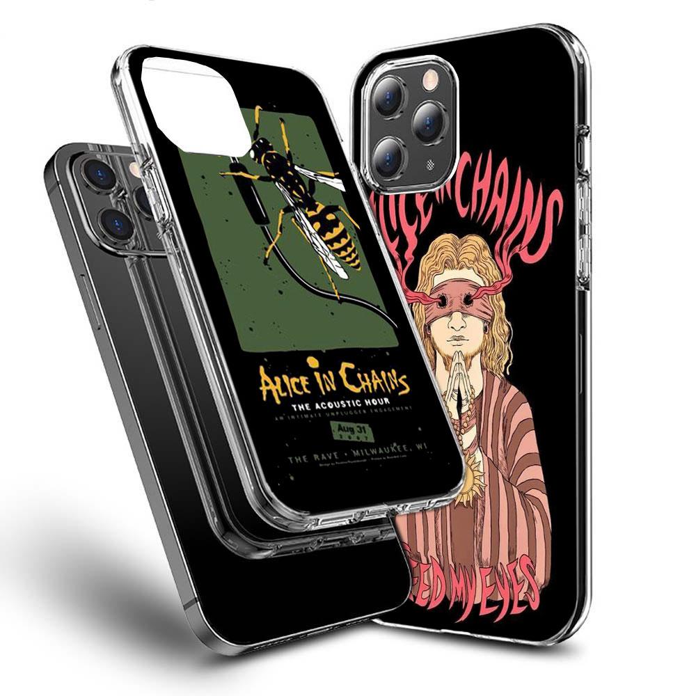 Rock Band Alice In Chains Phone Case For Iphone 16E 15 Pro 14 Plus 17E 16 17 Pro Max Air 11 12 13 Mini Shockproof Capa Cute C