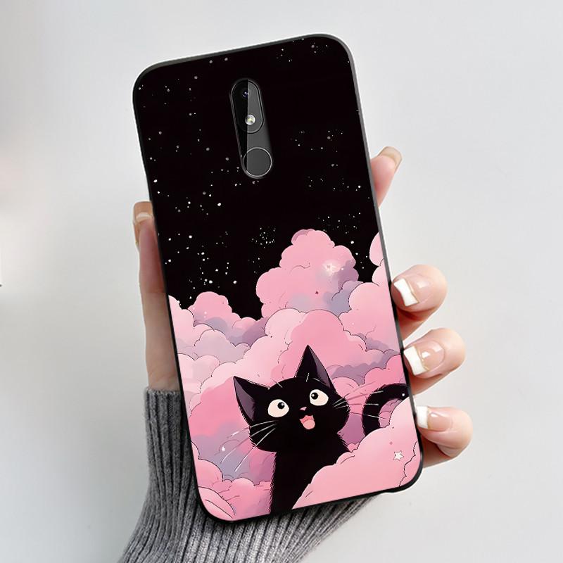 Matte Soft TPU Case For Nokia 3.2 4.2 3.1 Nokia3 Phone Case Luxury Cute Love Rabbit Funny Black Silicone Ultra Thin Back Cover
