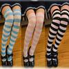 Girl's Sexy Striped Thigh High Long Socks Over The Knee Elastic Stockings