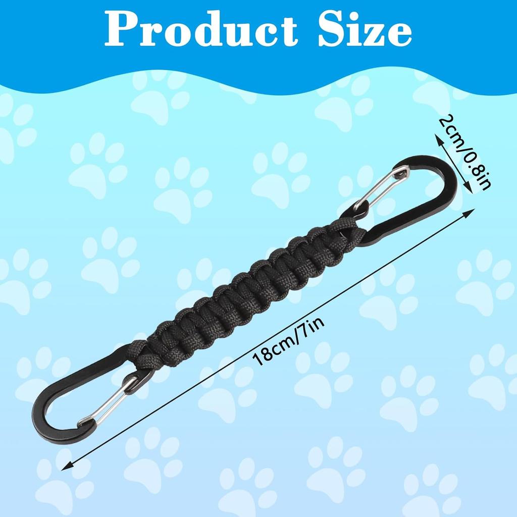 Dog Leash Safety Clip, Backup Safety Strap for Prong Collar, Dog Harness Connector, Training for Running, Walking and Hiking