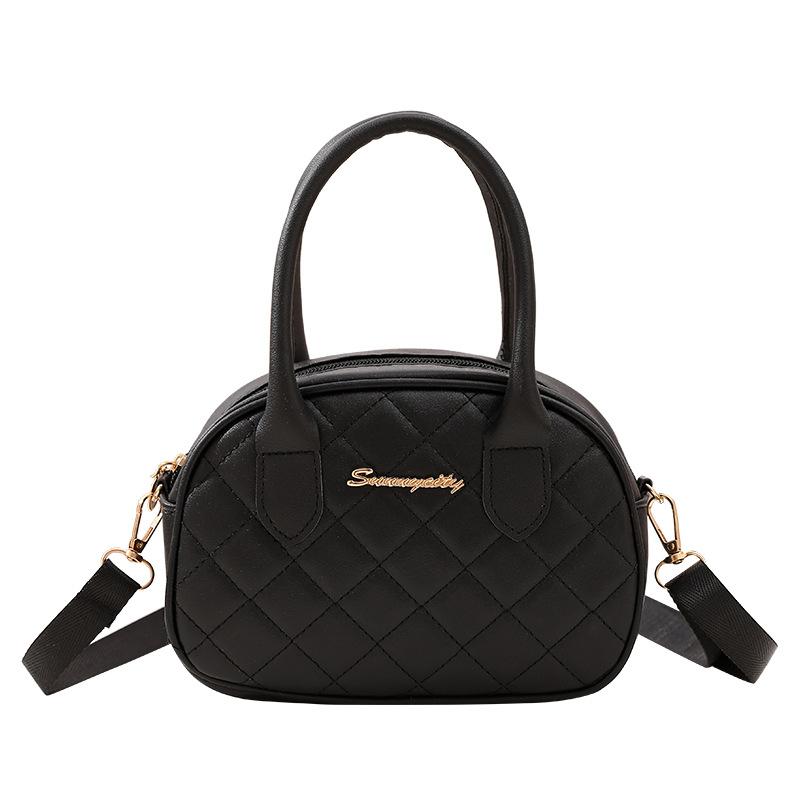 Fashion Hand Bag Women's New Spring and Summer Letter Diamond Pillow Bag Korean Shoulder Messenger Bag