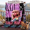 Personalized Flannel Throw Blanket,Taylor Swift Custom Printed Name, Cozy Plush Blanket For Home Use