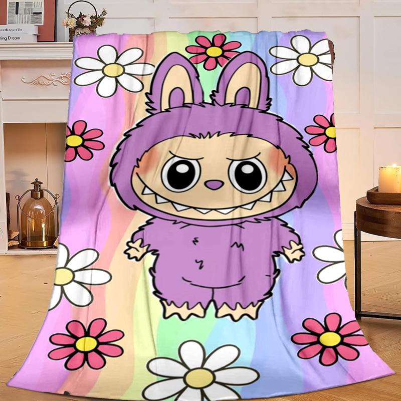 1PC Bunny Costume Adventure Flannel Blanket Gift, Suitable for Both Men And Women, Soft Ideal for Beds And Sofa, Birthday Or Christmas Gift