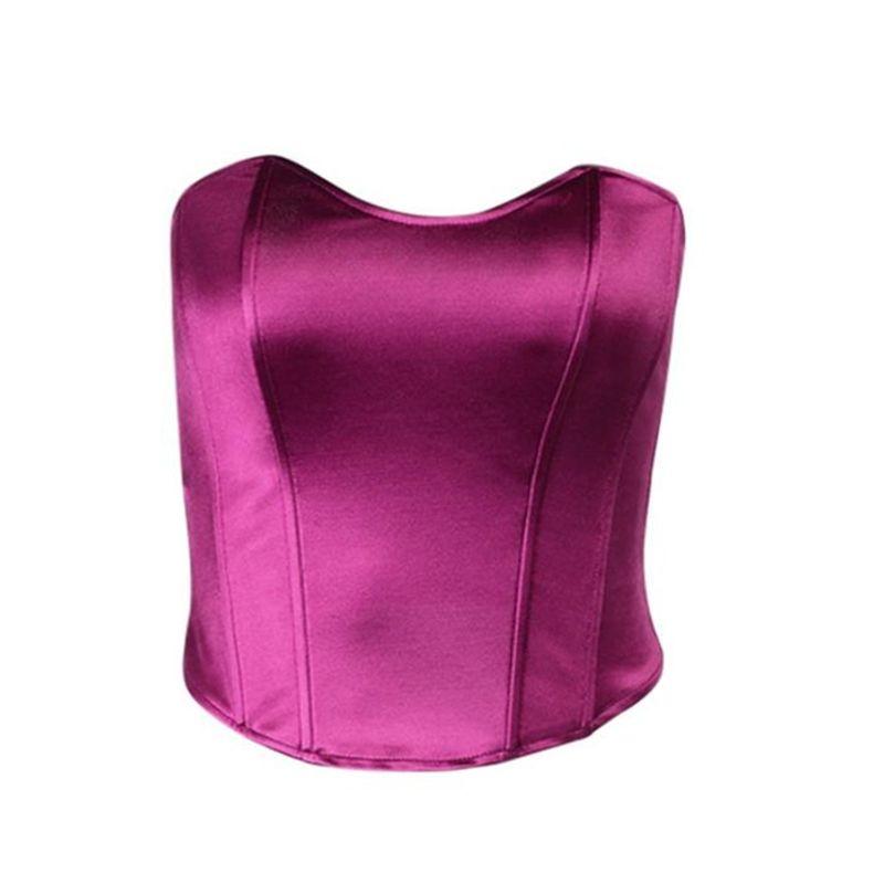 Fashion Outwear Sexy Bandeau Tube Top Short Vest Female Corset Crop Tube Tank Top Women