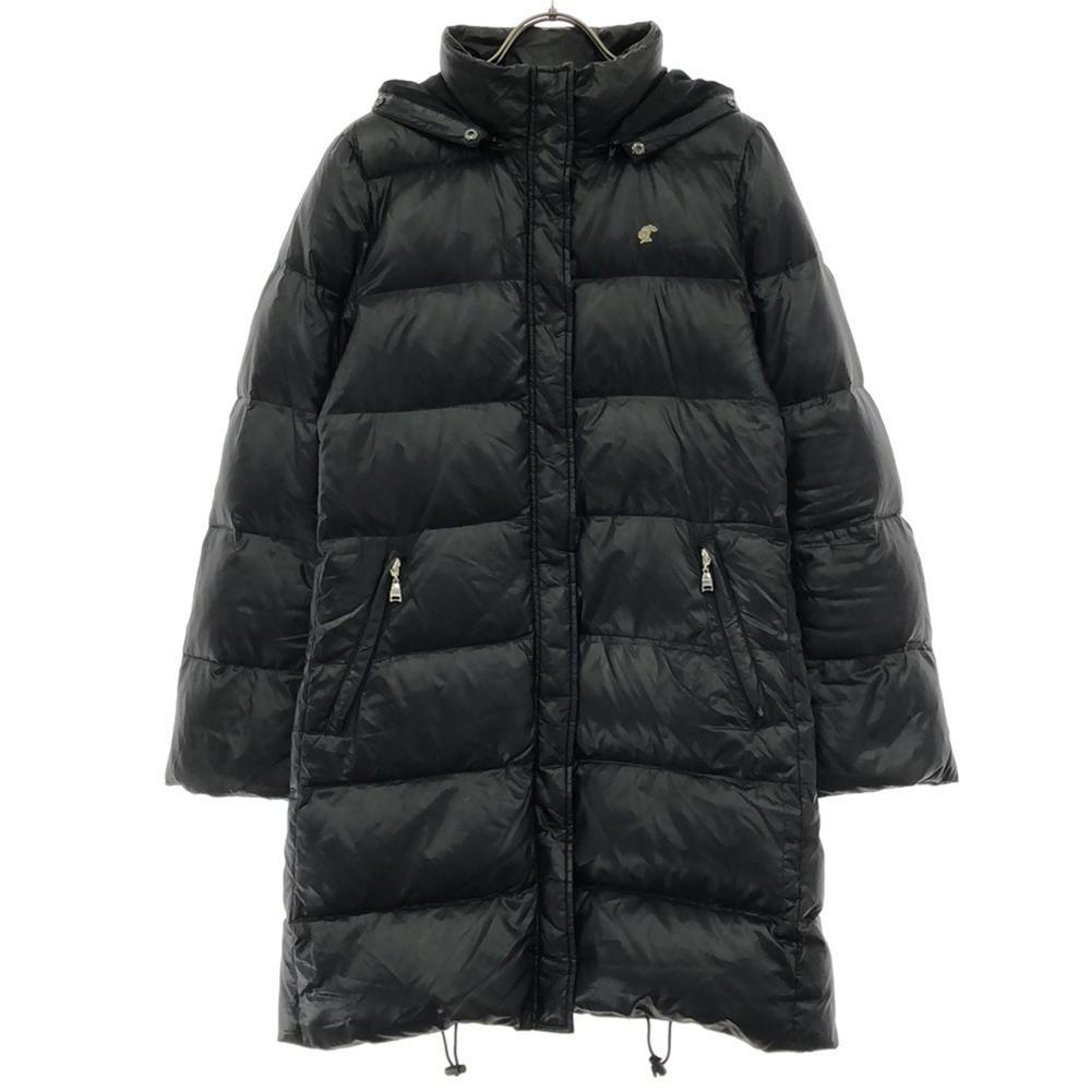 

LOVELESS Sanyo Shokai Логотип вышивка Пуховик с капюшоном 36 черный Женский Б/у