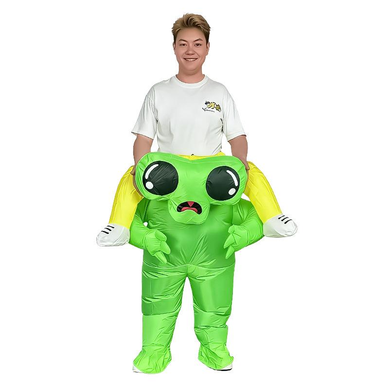 Halloween Inflatable Alien Ghost Costume: Funny Cartoon Mascot Prop