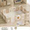 Compact Foldable Baby Playpen & Safety Fence with Integrated Crawling Mat for Indoor Use