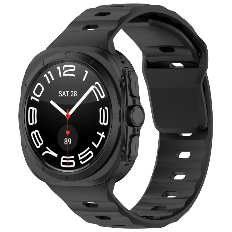Comfortable Silicone Watch Strap Belt Repair for Watch Ultra 47mm Fashionable Watchband Sweatproof Bracelet