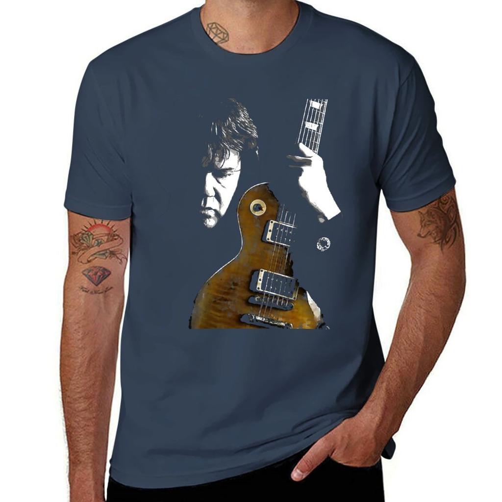 T-shirt Gary Moore Oversize Ragazzo Bianchi Anime Top Estivi Felpe Unisex