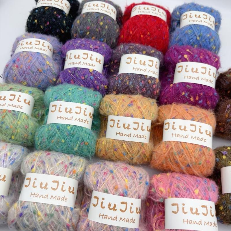 250g Yarn Handmade Wool Gypsy Ball Color Knitting Rough Mix Plush Yarn Ball Crochet Designer Sewing Sweater Accessories