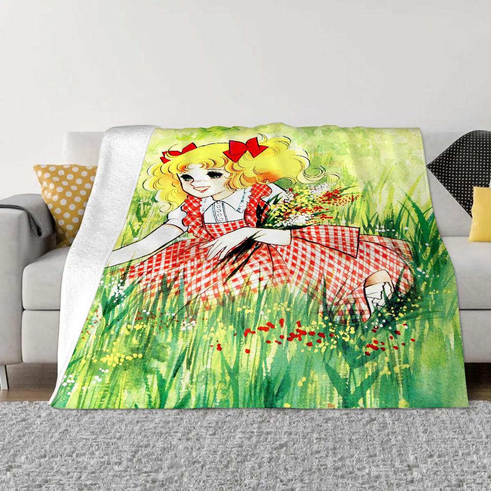 Candy Candy Throw Blanket Sofa Winter Home Interior Fluffy Soft Blankets King Size Knitted Plaid Microfiber Bedding Beach Towel