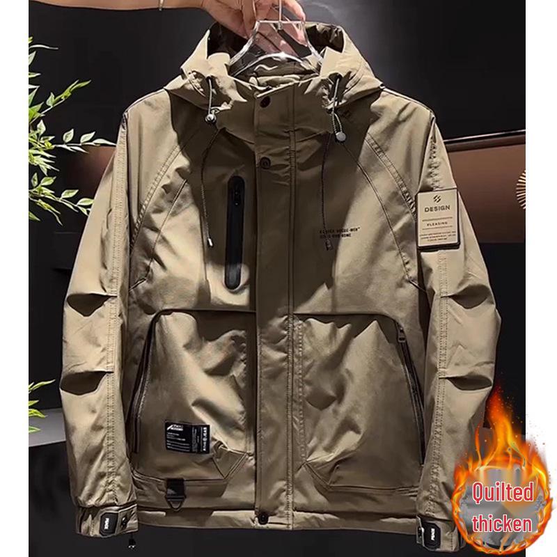 Men's Two-Cotton Hooded Jacket – Versatile Autumn-Style Windbreaker 2026 Fashion