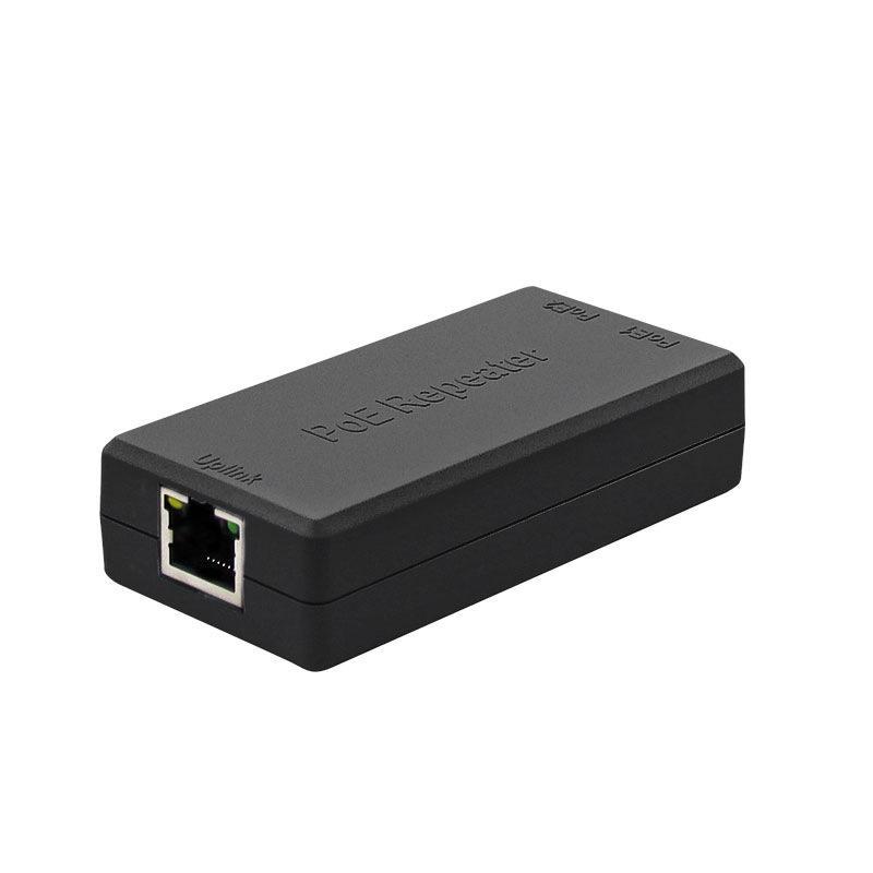 2 Port POE Extender 10/100/1000Mbps IEEE 802.3af Standard 100M Range for Office Security Camera System