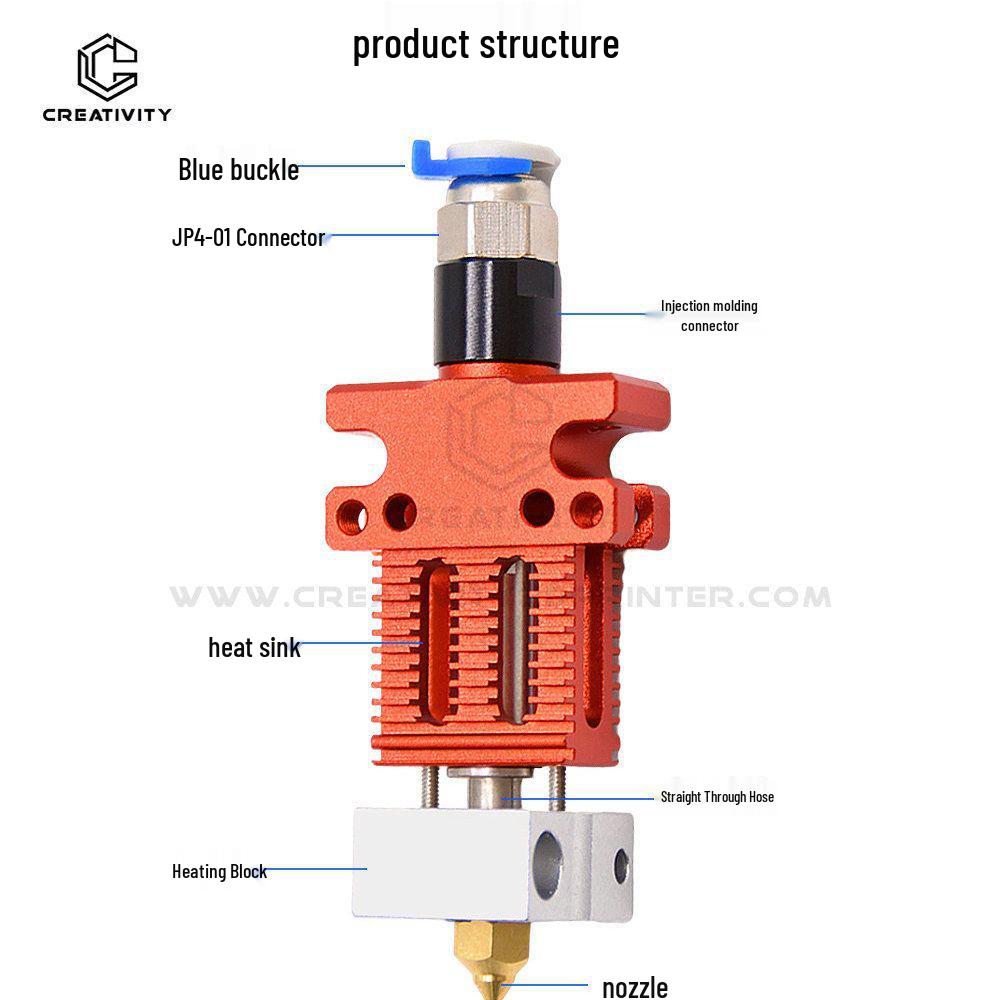 3D Printer CR6SE/CR5 PRO with Thermistor Nozzle Kit and Hotend Extruder Assembly