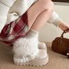 Popular cold-proof snow boots new winter velvet thickened large cotton shoes thick-soled heightening cotton shoes