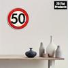 Vintage Metal Sign 50th Anniversary Wall Art Retro Decor Gift