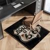 UNS. Route 66 Bedruckter Saugfähiger Waschbarer Teppich, Rutschfeste Badezimmerteppiche, Küchenteppiche, Yogamatte, Wohnzimmer Eingang, Camping Picknickteppiche