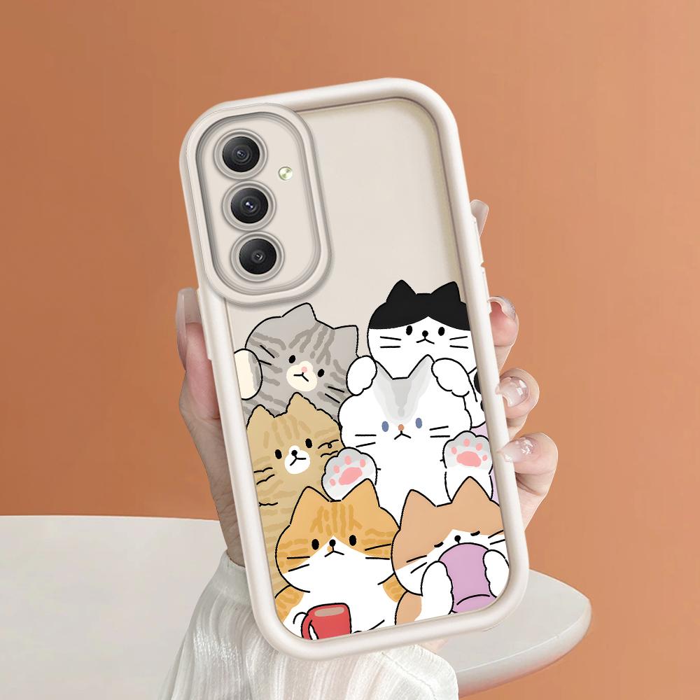 

Мягкий силиконовый квадратный чехол с рисунком лестницы для телефона, полное покрытие, противоударный защитный резиновый чехол для камеры для Samsung Samsung S24 Ultra 5G белый