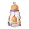 Water Bottle Children's Cute Cartoon Water Cup Tritan Food Grade High Value Double Drink Student Travel Straw Portable Kettle