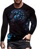 Fashion Lion 3D Printing Men's Long Sleeve T Shirt Autumn Pullover Comfortable Fit Street Casual Oversized Harajuku Shirt Tops