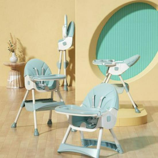 Adjustable Foldable Baby High Chair with Recline Function