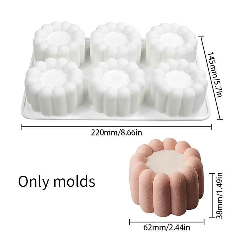 Food Grade Silicone Mousse Molds Round Square Heart-shaped Pentagram Shaped Cake Molds Reusable Baking Cake Molds Kitchen Tool