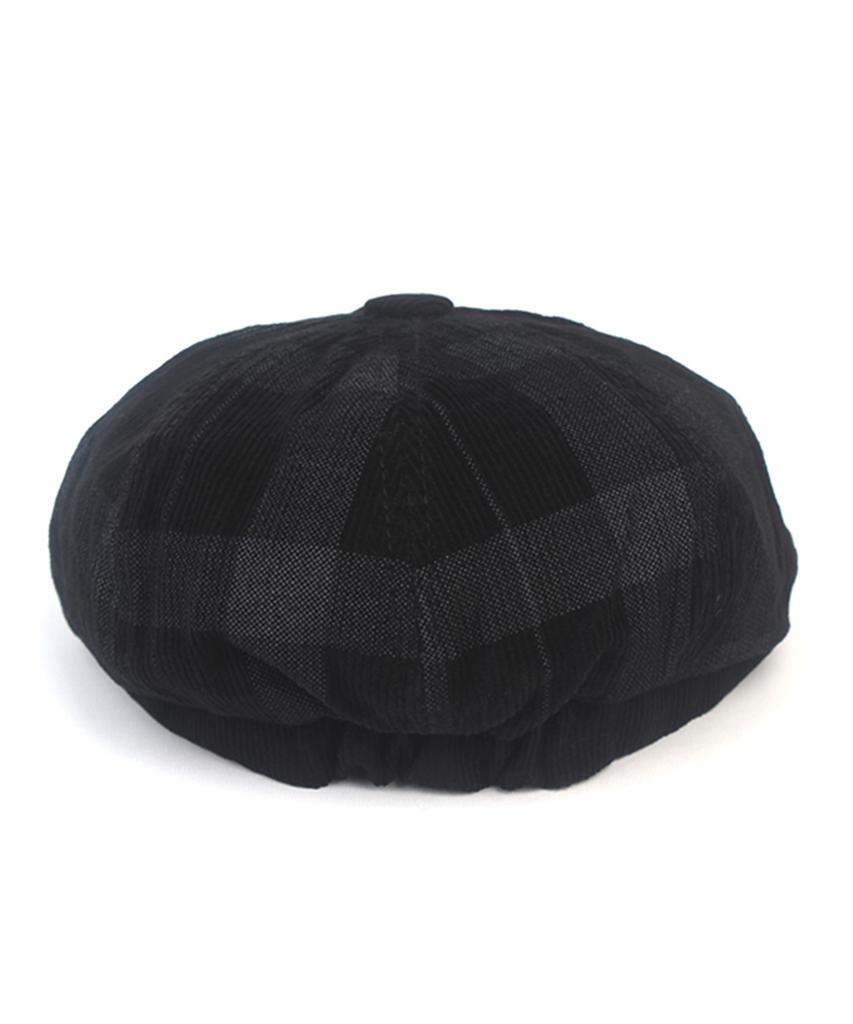 Yunibeosyeolkemiseuteuli Corduroy Tartancheck Black Banding Huntingcap