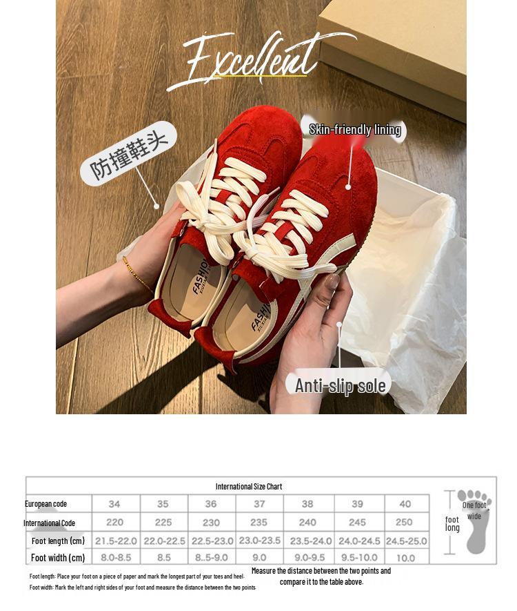 Damen 2025 Retro Deutsch Forrest Gump Inspirierte Trainingsschuhe - Flache Sohle, Vielseitig & Stilvoll Herbst Freizeit-Sneakers