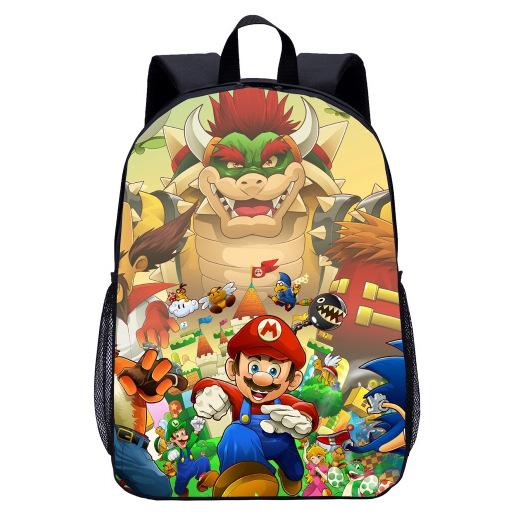 Super Elementary School Bag Cartoon Anime Backpack Mario Backpack Super Satchel