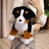 Entzückender Berner Sennenhund Plüschtier Drei Haltungen Schwarz Weiß Braun Stofftier Mit Sofa Akzent Lustiges Geschenk Sanft
