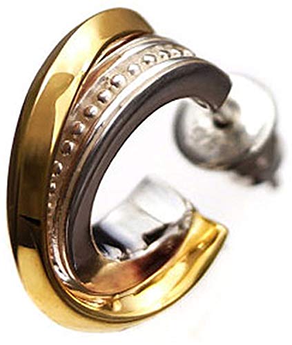 

pi0426 Earrings Earrings Silver Hoop Sold as 1 per ear [Brand Name 2PIECES] Men s