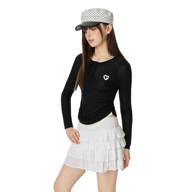 GROUND ZERO Women's Color-Block Faux Two-Piece Knit Sweater