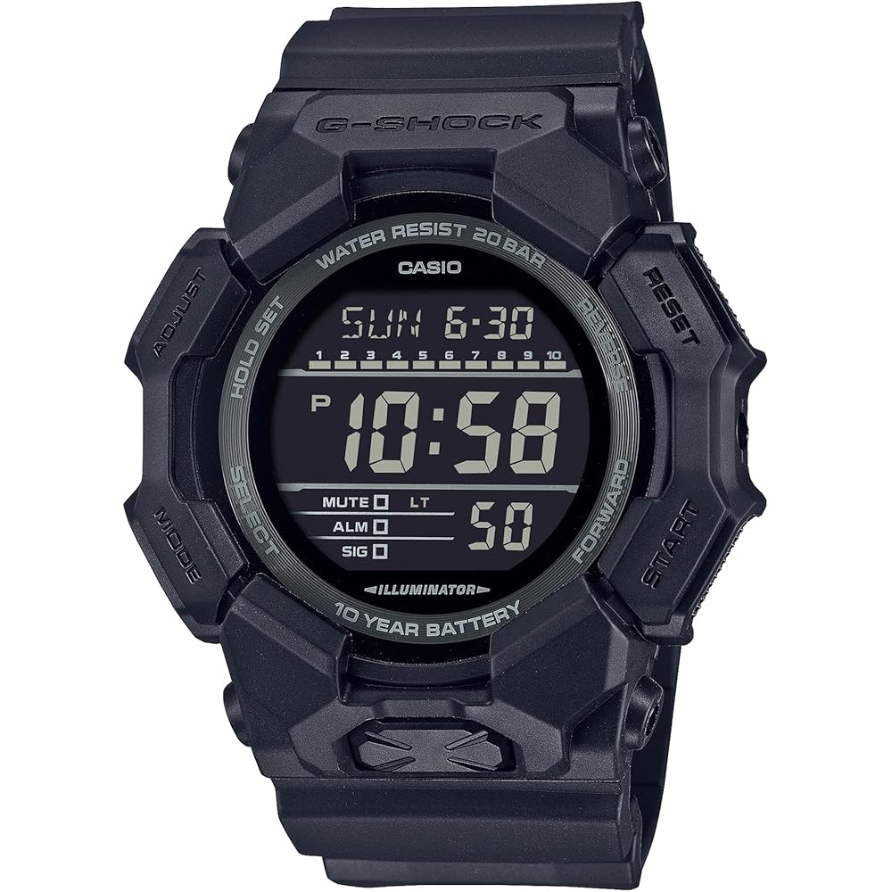 Casio G-Shock GD-010-1A1JF Men s Watch Black Biomass Plastic Case Water Resistant