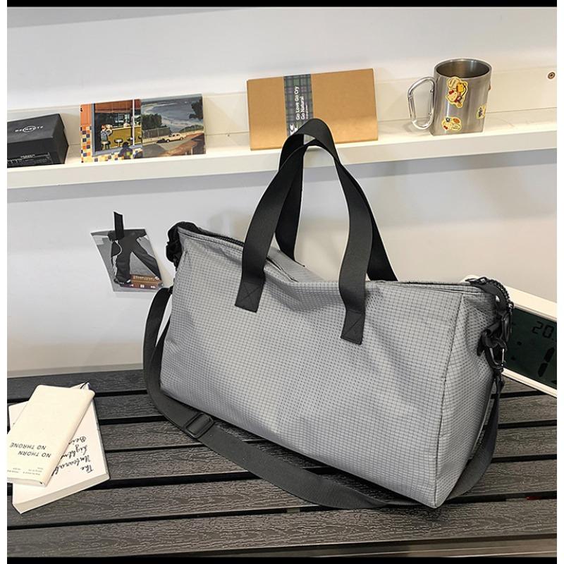 

Сумка-тоут большой вместимости, новая трендовая сумка на весну и лето, простая нишевая одноплечевая сумка через плечо из нейлона серый