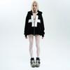 Womens Streetwear Hooded Zip-Up Sweatshirt Vintage Retro Style Oversized Fit Long Sleeve Fall 2025