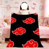 N-Naruto Rote Wolke A-Akatsuki Decke Für Weiche Überwurfdecke für Picknick Bett Sofa Zuhause Schlafzimmer Gemütlich Warm Bequem