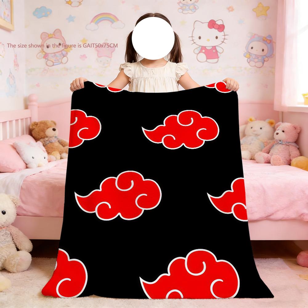 N-Naruto Rote Wolke A-Akatsuki Decke Für Weiche Überwurfdecke für Picknick Bett Sofa Zuhause Schlafzimmer Gemütlich Warm Bequem