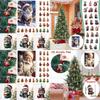 Christmas Cat Themed Acrylic Advent Calendar With Hanging Ornaments For Holiday Decor And Gift Giving
