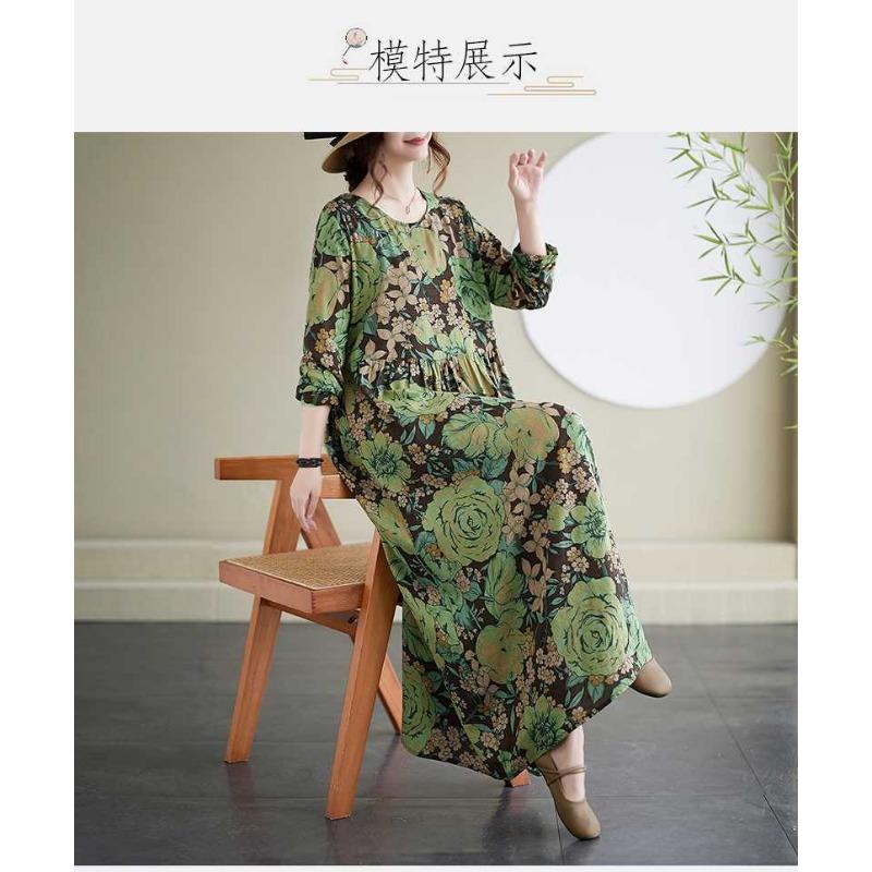 New Floral Resort Style Vintage Dresses