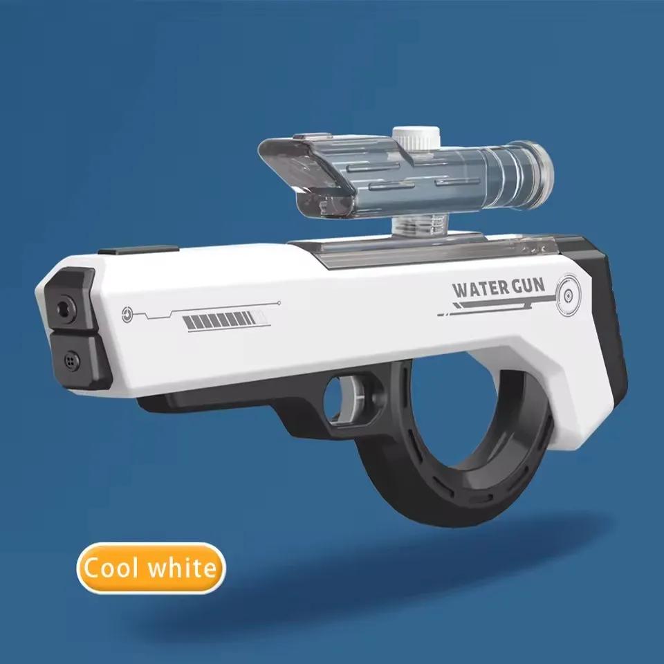 Non-Toxic Electric Water Gun Automatic Water Absorption Watergun Automatic Continuous Firing Squirt Gun Beach Outdoor Swimming Pool Toy