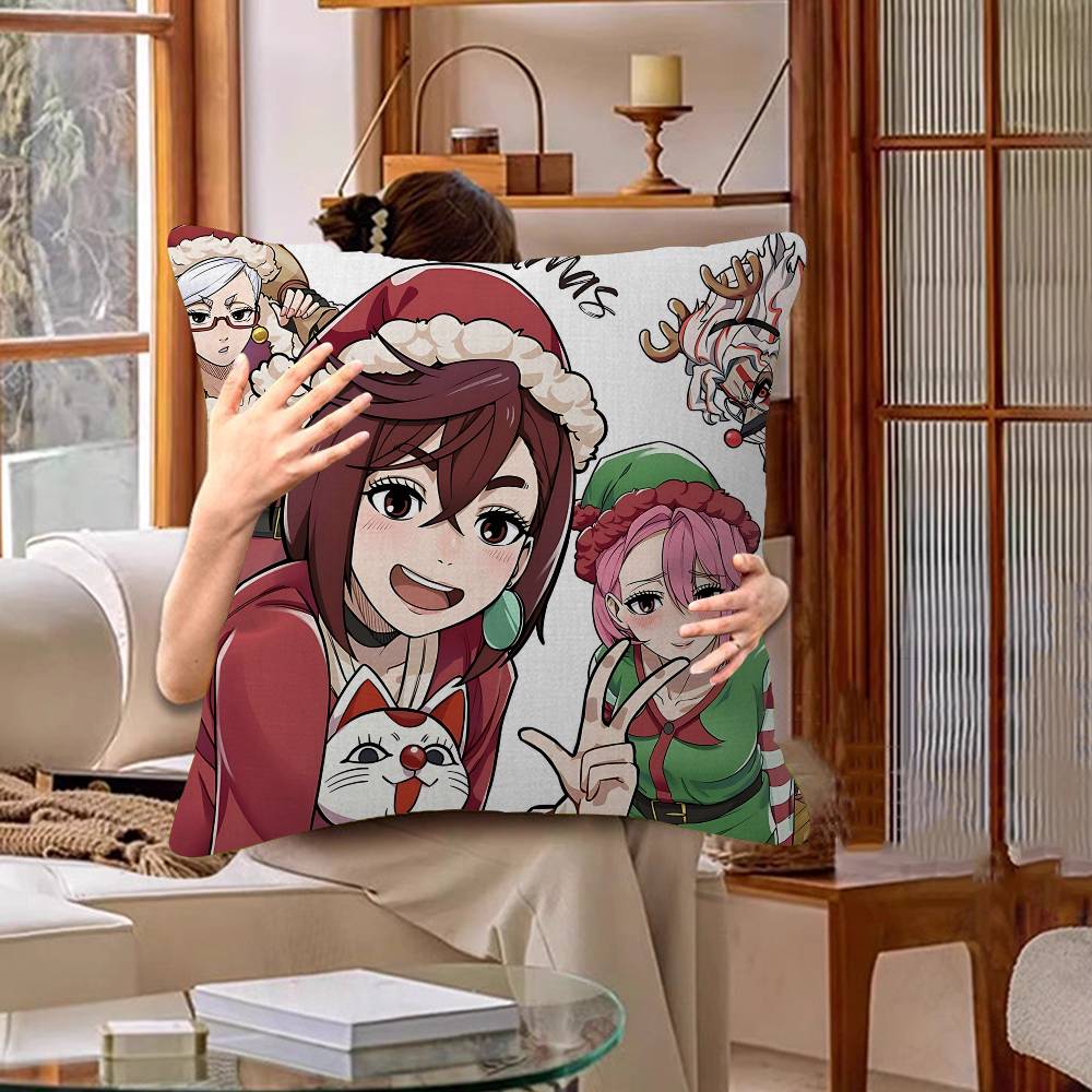 Japanese Anime D-Dandadanes Maple Design Cushion Cover Happy Autumn Harvest decor Holiday Decorati Pillow Cover