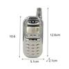 Stainless Steel Whisky Flagon 3oz Wine Bottle Drinkware Phone Shaped Hip Flask  Camping