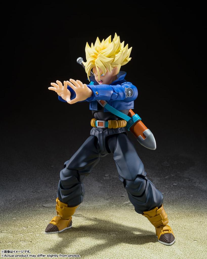 Tamashii Nations S.H. Figuarts Super Saiyan Trunks The Boy Who Came from the Future Reissue 140mm PVC ABS Movable Figure